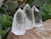 Polished Clear Quartz Crystals x 20 From Madagascar