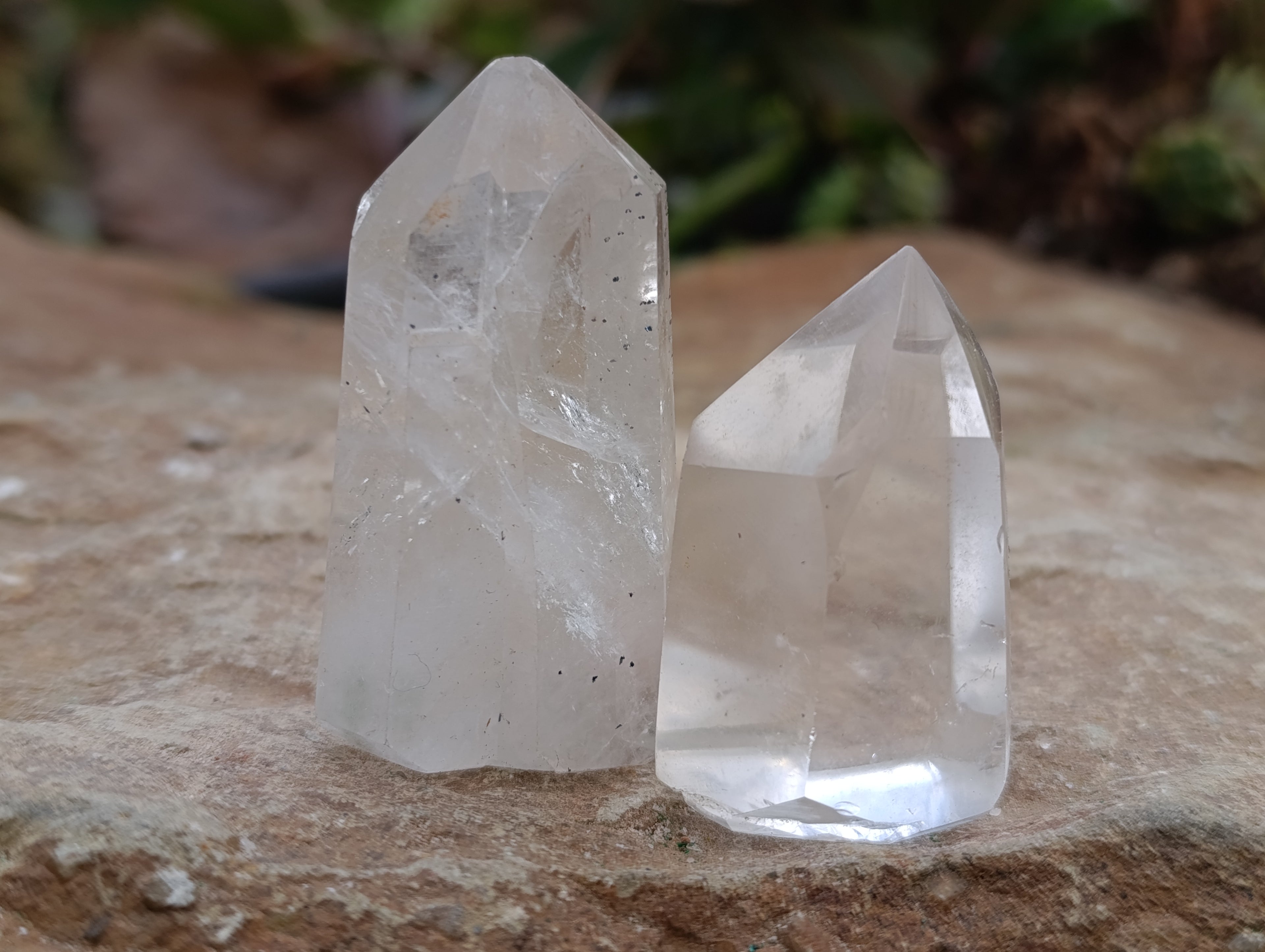 Polished Clear Quartz Crystals x 20 From Madagascar - Toprock Gemstones and Minerals 
