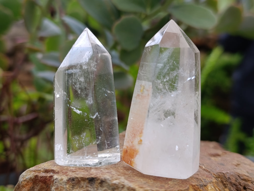 Polished Clear Quartz Crystals x 20 From Madagascar - Toprock Gemstones and Minerals 