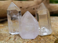 Polished Clear Quartz Crystals x 20 From Madagascar