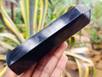 Polished Black Basalt Points x 5 From Antsirabe, Madagascar