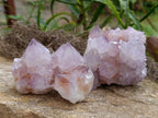 Natural Dark Purple Amethyst Spirit Quartz Clusters x 3 From Boekenhouthoek, South Africa - Toprock Gemstones and Minerals 