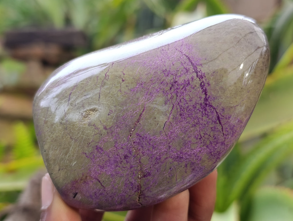 Polished Stichtite Standing Free Forms x 2 From Barberton, South Africa - Toprock Gemstones and Minerals 