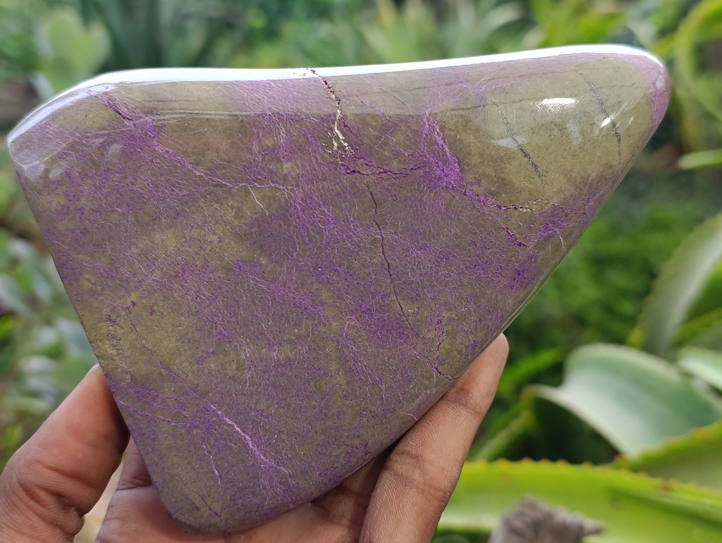 Polished Stichtite Standing Free Forms x 2 From Barberton, South Africa - Toprock Gemstones and Minerals 