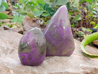 Polished Stichtite Standing Free Forms x 2 From Barberton, South Africa - Toprock Gemstones and Minerals 