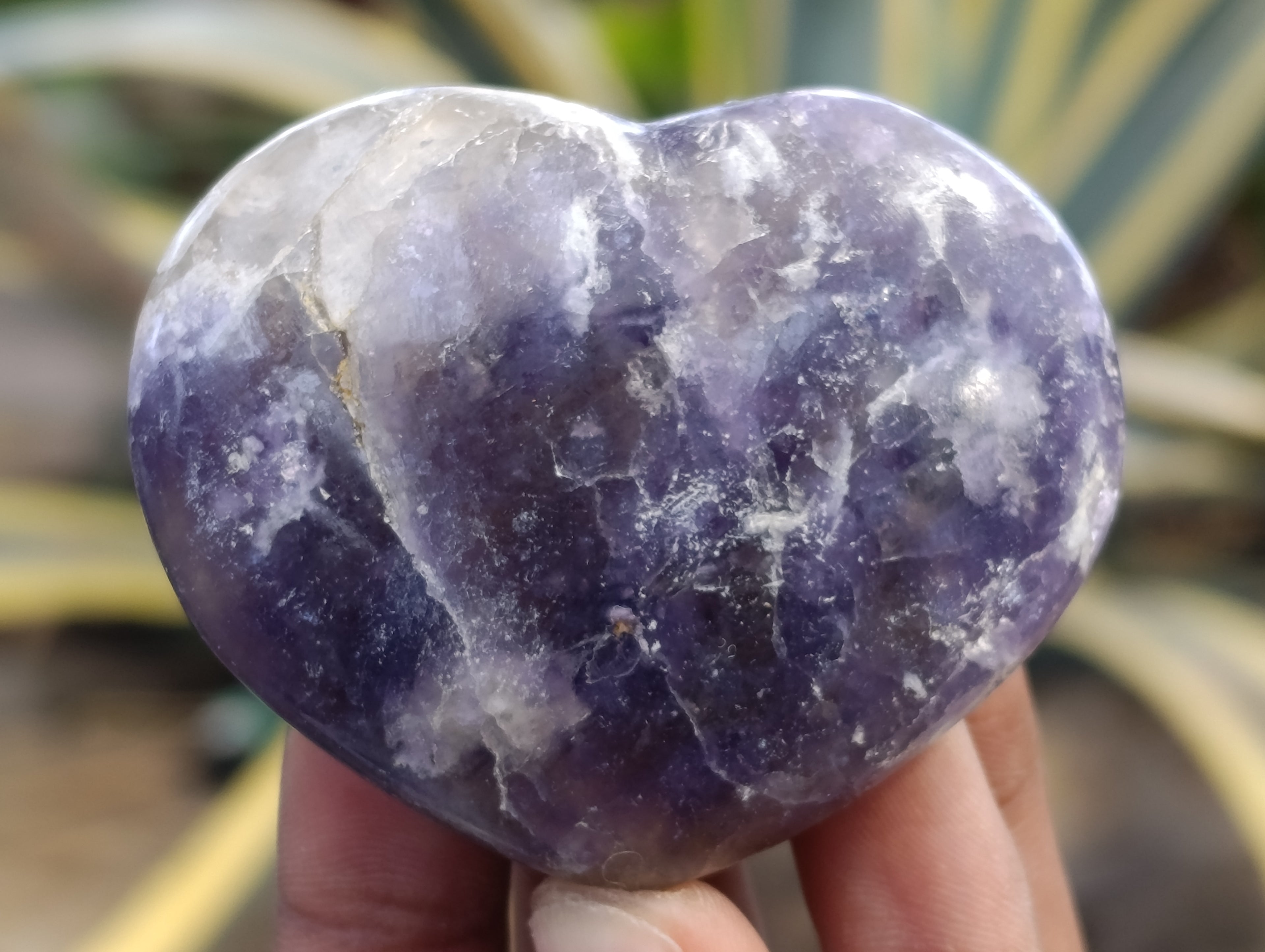 Polished Lepidolite with Pink Rubellite Hearts x 6 From Ambatondrazaka, Madagascar - Toprock Gemstones and Minerals 
