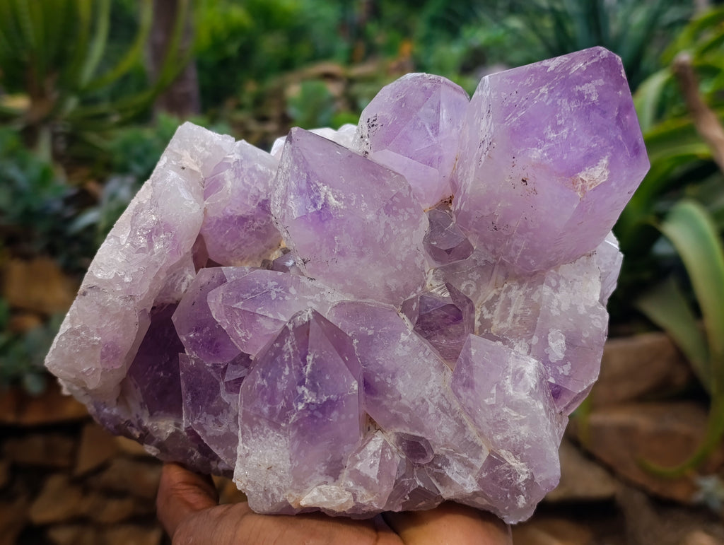 Natural Jacaranda Amethyst Quartz Cluster 1 x from Mumbwa, Zambia - Toprock Gemstones and Minerals 