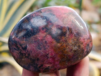 Polished Rhodonite Free Form x 6 From Ambindavato, Madagascar
