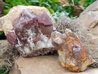 Natural Red Hematoid Quartz Clusters x 4 From Karoi, Zimbabwe - Toprock Gemstones and Minerals 