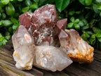 Natural Red Hematoid Quartz Clusters x 4 From Karoi, Zimbabwe - Toprock Gemstones and Minerals 