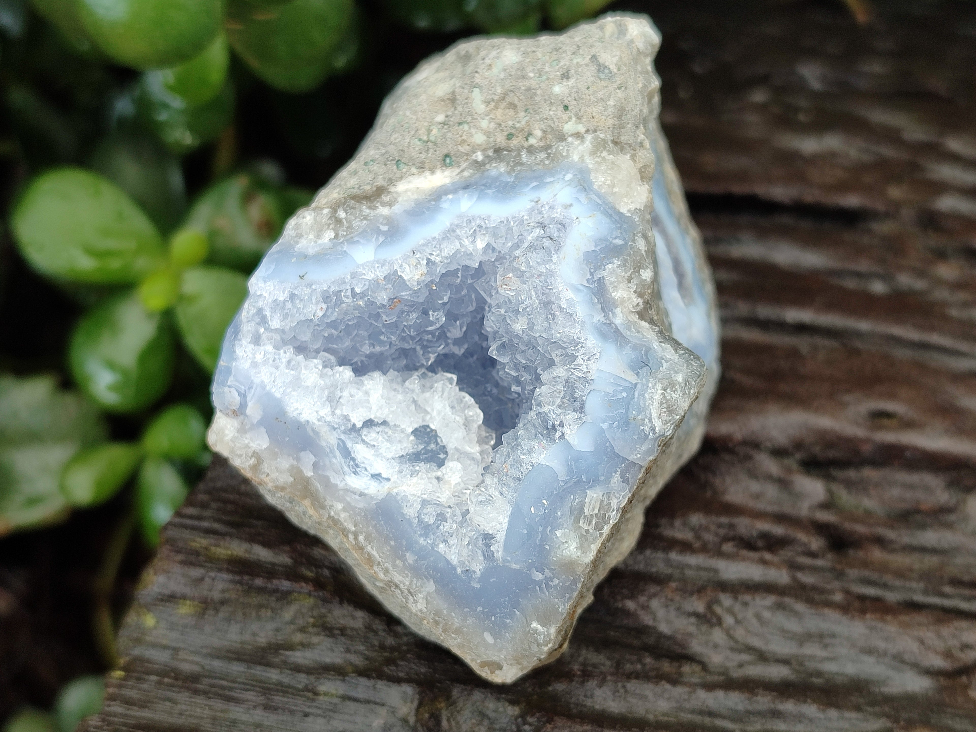 Natural Blue Lace Agate Geode Specimens x 12 From Nsanje, Malawi - Toprock Gemstones and Minerals 