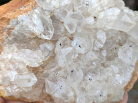 Natural Limonite Quartz Clusters x 6 From Solwezi, Zambia - Toprock Gemstones and Minerals 