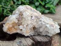 Natural Limonite Quartz Clusters x 6 From Solwezi, Zambia - Toprock Gemstones and Minerals 