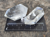 Polished Double Terminated Quartz Crystals x 12 From Madagascar