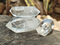 Polished Double Terminated Quartz Crystals x 12 From Madagascar