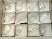Polished Double Terminated Quartz Crystals x 12 From Madagascar