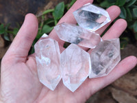 Polished Double Terminated Quartz Crystals x 12 From Madagascar