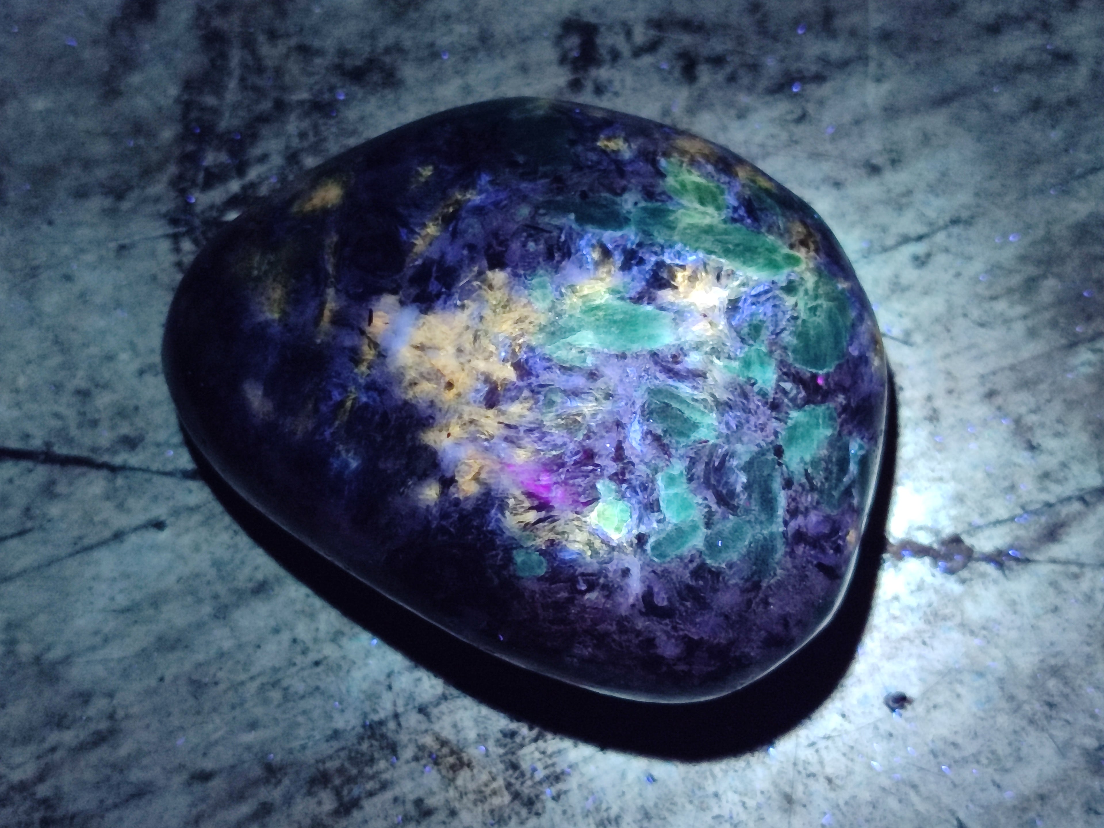 Polished Emerald Mica In Matrix Free Forms x 6 From Mutoko, Zimbabwe - Toprock Gemstones and Minerals 