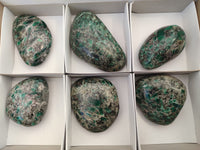 Polished Emerald Mica In Matrix Free Forms x 6 From Mutoko, Zimbabwe - Toprock Gemstones and Minerals 