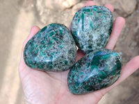 Polished Emerald Mica In Matrix Free Forms x 6 From Mutoko, Zimbabwe - Toprock Gemstones and Minerals 