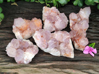 Natural Ametrine Spirit Quartz Clusters x 5 From Boekenhouthoek, South Africa