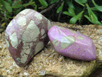 Polished Stichtite Free Forms x 2 From Barberton, South Africa - Toprock Gemstones and Minerals 