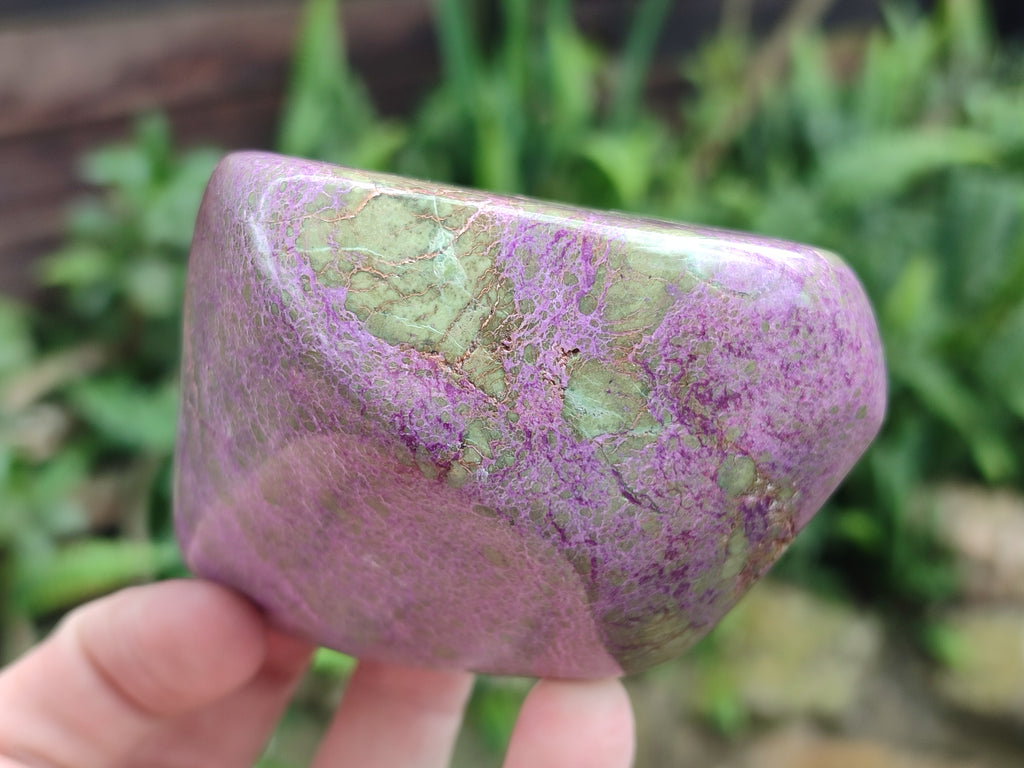 Polished Stichtite Free Forms x 2 From Barberton, South Africa - Toprock Gemstones and Minerals 