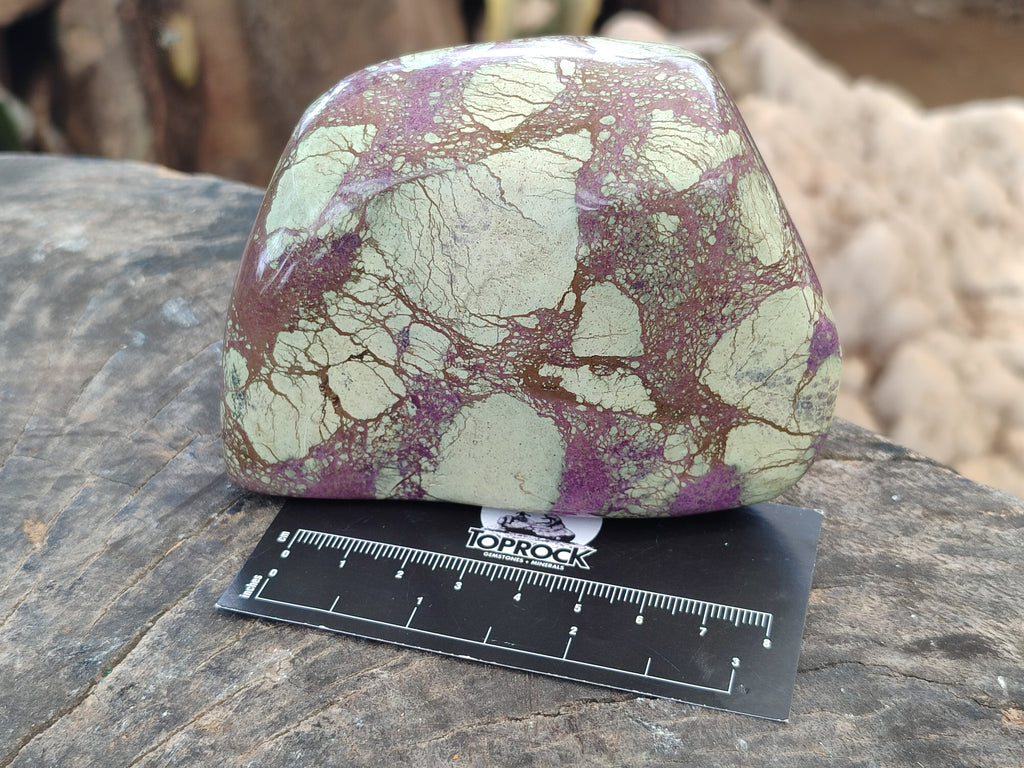 Polished Stichtite Free Forms x 2 From Barberton, South Africa - Toprock Gemstones and Minerals 