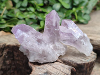 Natural Jacaranda Amethyst Single Quartz Crystals x 24 From Mumbwa, Zambia