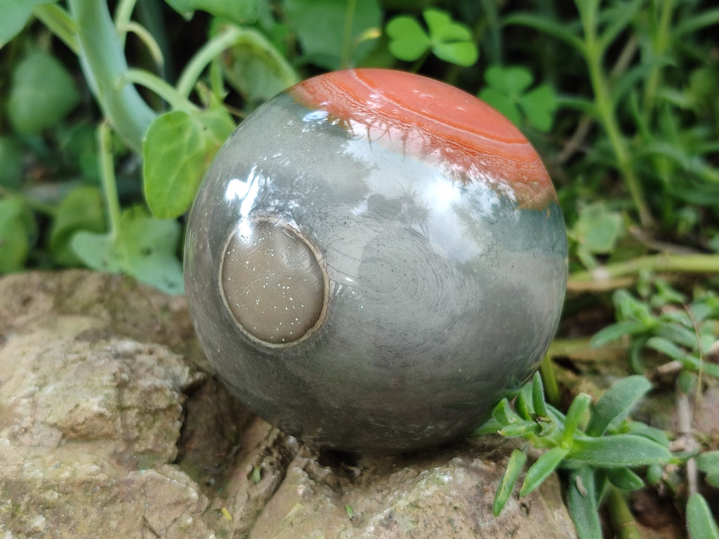 Polished Polychrome Jasper Spheres x 2 From Northwest Coast, Madagascar - Toprock Gemstones and Minerals 