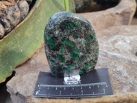 Polished Emerald Mica In Matrix Standing Free Forms x 4 From Mutoko, Zimbabwe - Toprock Gemstones and Minerals 