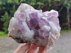 Natural Jacaranda Amethyst Quartz Cluster x 2 From Mumbwa, Zambia - Toprock Gemstones and Minerals 