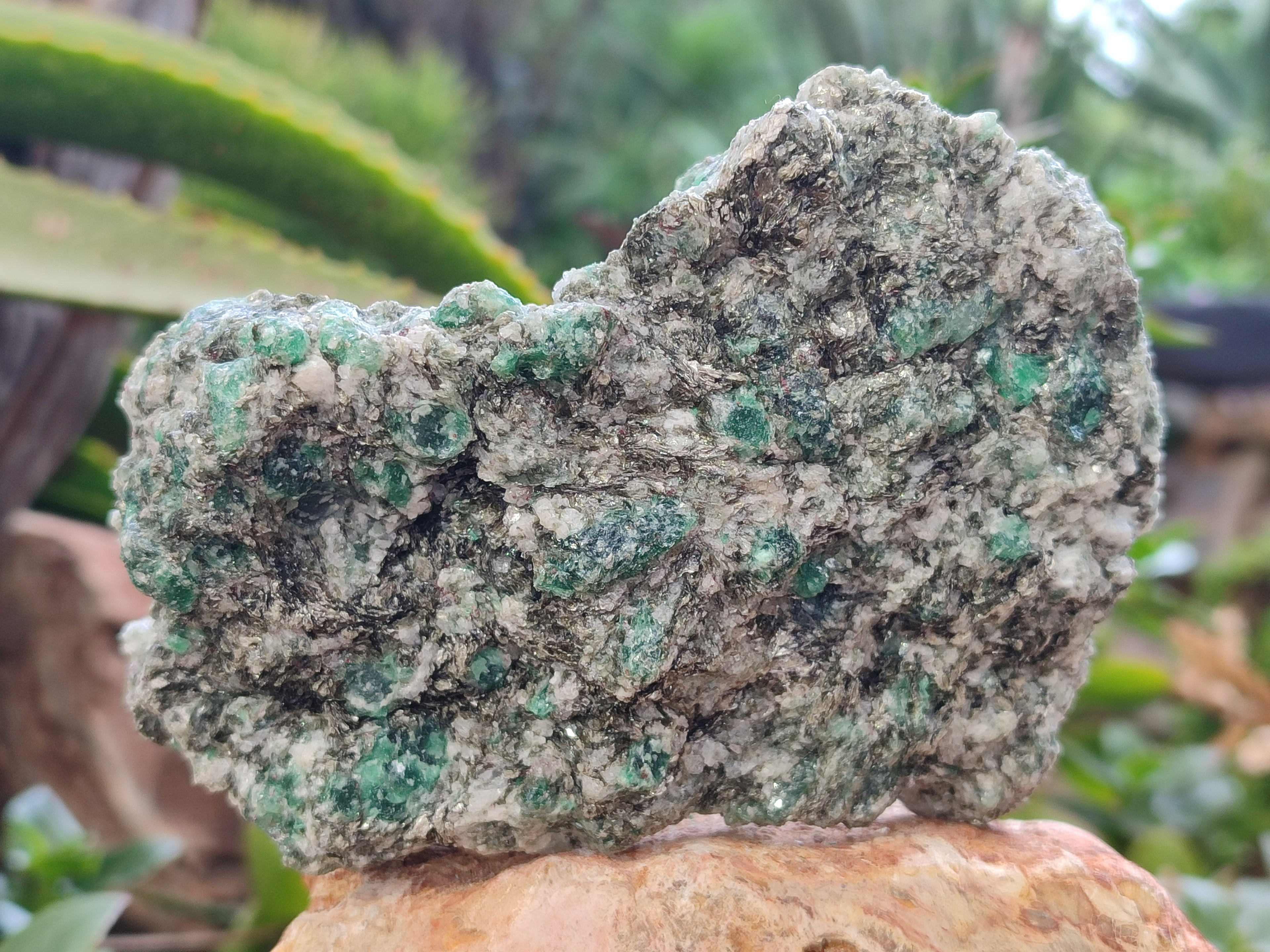 Natural Emerald Mica In Matrix Cobbed Specimens x 3 From Mutoko, Zimbabwe - Toprock Gemstones and Minerals 