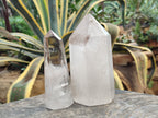 Polished Smokey Quartz Crystals x 2 From Madagascar - Toprock Gemstones and Minerals 