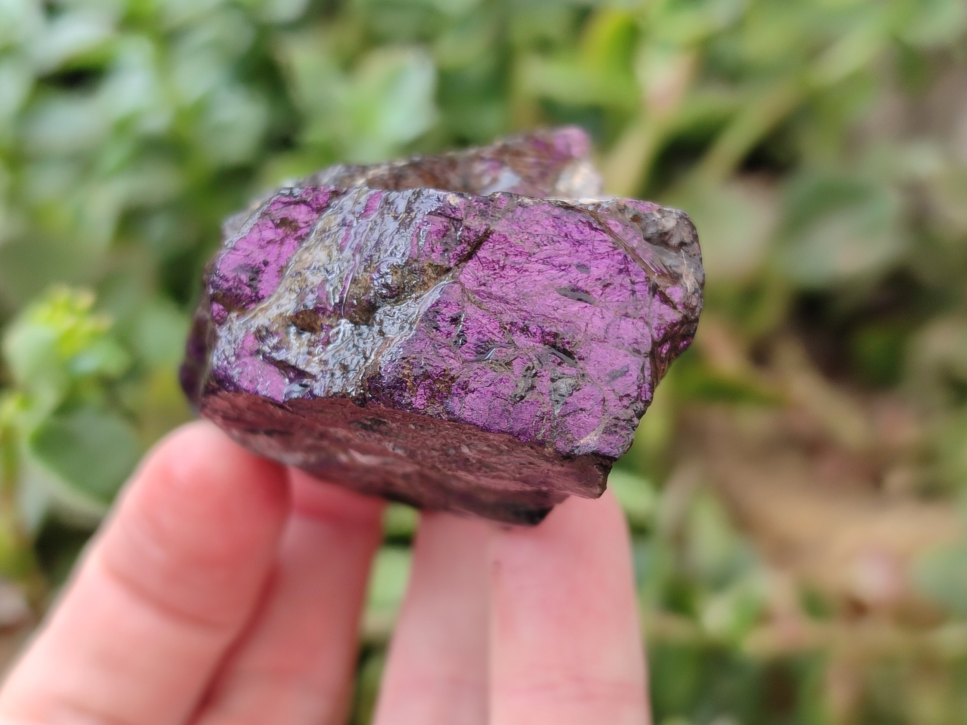 Natural Metallic Purpurite Cobbed Specimens x 12 From Erongo, Namibia - Toprock Gemstones and Minerals 