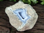 Natural Blue Lace Agate Geode Specimens x 6 From Nsanje, Malawi - Toprock Gemstones and Minerals 