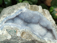 Natural Blue Lace Agate Geode Specimens x 6 From Nsanje, Malawi