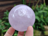 Polished Blue Girasol Rose Quartz Spheres x 4 From Madagascar