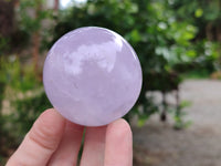 Polished Blue Girasol Rose Quartz Spheres x 4 From Madagascar