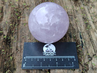 Polished Blue Girasol Rose Quartz Spheres x 4 From Madagascar