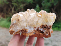 Natural Limonite Quartz Clusters x 2 From Solwezi, Zambia - Toprock Gemstones and Minerals 