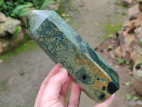Polished Stromatolite Jasper Points x 2 From Katsepy, Madagascar