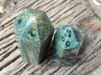 Polished Stromatolite Jasper Points x 2 From Katsepy, Madagascar