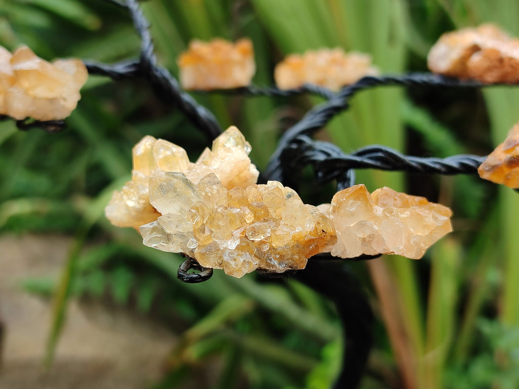 Hand Made Limonite Copper Wire Wrap Tree On Cobbed Crystal Base From KwaZulu, Natal, South Africa - Toprock Gemstones and Minerals 