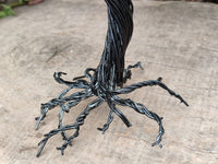 Hand Made Limonite Copper Wire Wrap Tree On Cobbed Crystal Base From KwaZulu, Natal, South Africa