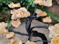 Hand Made Limonite Copper Wire Wrap Tree On Cobbed Crystal Base From KwaZulu, Natal, South Africa