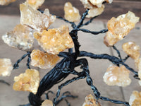 Hand Made Limonite Copper Wire Wrap Tree On Cobbed Crystal Base From KwaZulu, Natal, South Africa