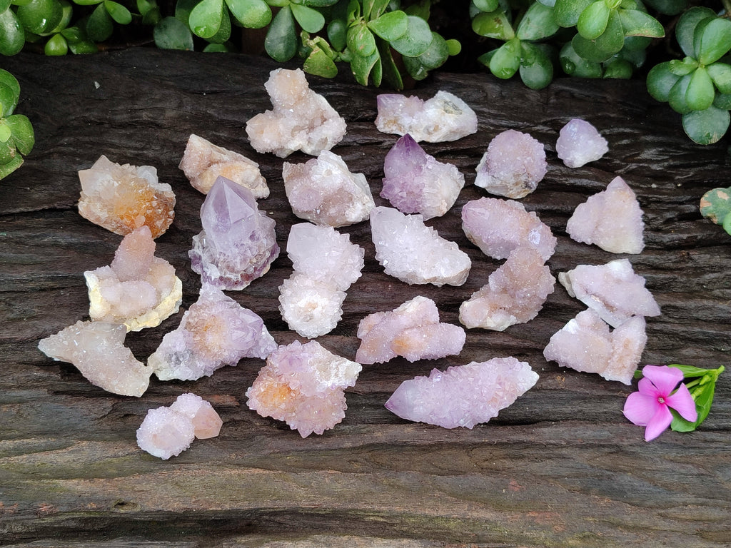 Natural Ametrine Spirit Quartz Clusters x 35 From Boekenhouthoek, South Africa - Toprock Gemstones and Minerals 