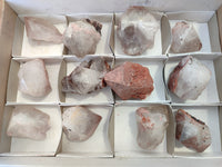Natural Smokey Hematoid Quartz Crystals x 12 From Ambositra, Madagascar