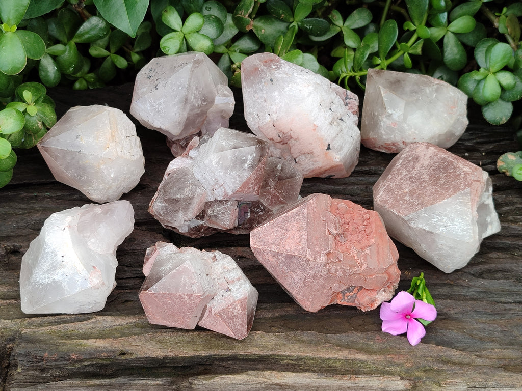 Natural Smokey Hematoid Quartz Crystals x 12 From Ambositra, Madagascar - Toprock Gemstones and Minerals 